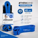 کش پاور باند آبی 45 میلی‌متری Theraband | مقاومت بالا و لاتکس اصل