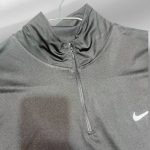 تونیک ورزشی نیم زیپ تک رنگ مشکی - Image 5