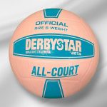 توپ والیبال لاستیکی سایز 5 مدل دربی استار 3 ستاره پاستیلی