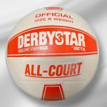 توپ والیبال لاستیکی سایز 5 مدل دربی استار 3 ستاره پاستیلی - Image 4